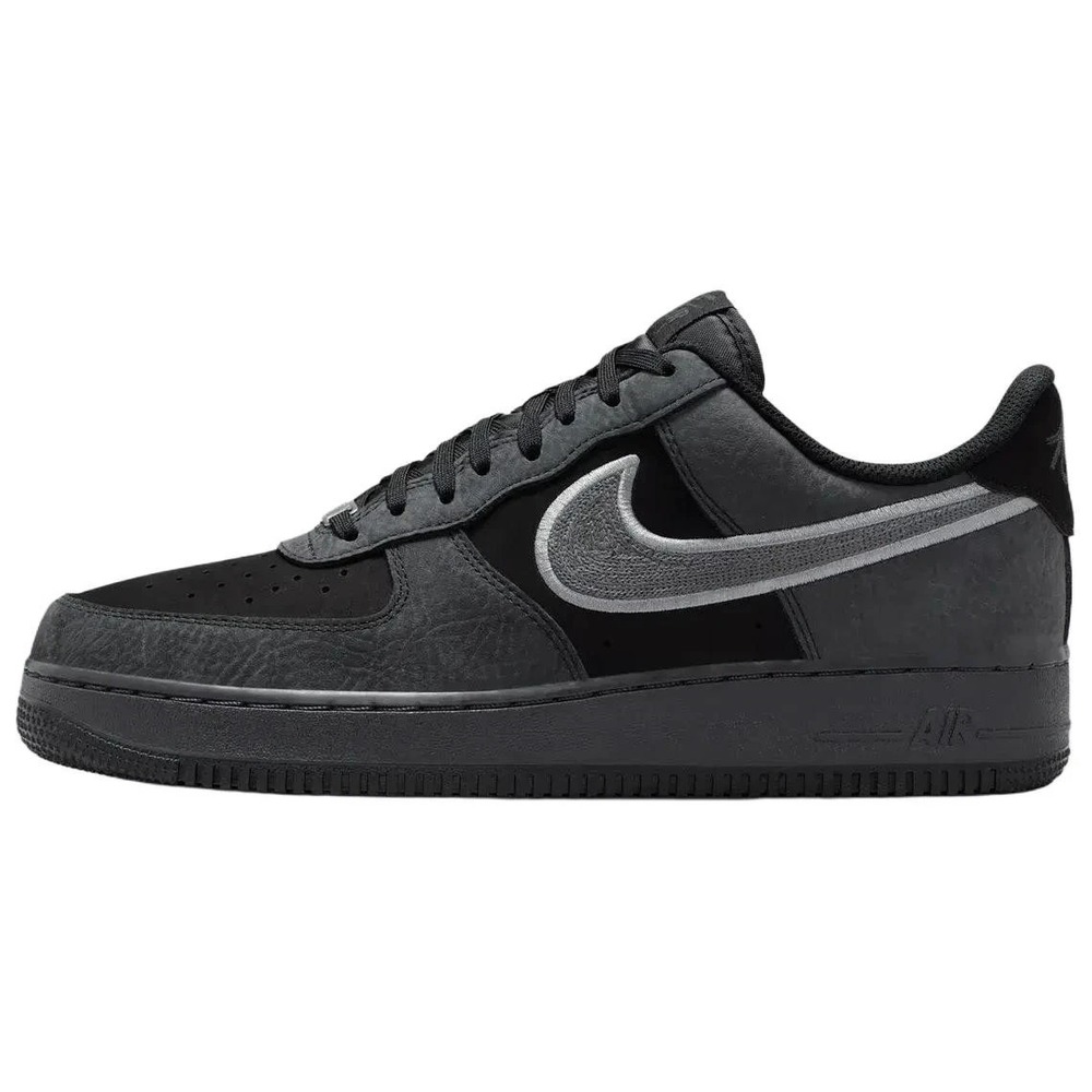 Mens Size 8- Nike Air Force 1 '07 LV8 Black Dark Smoke Shoes Sneakers IB6842-002